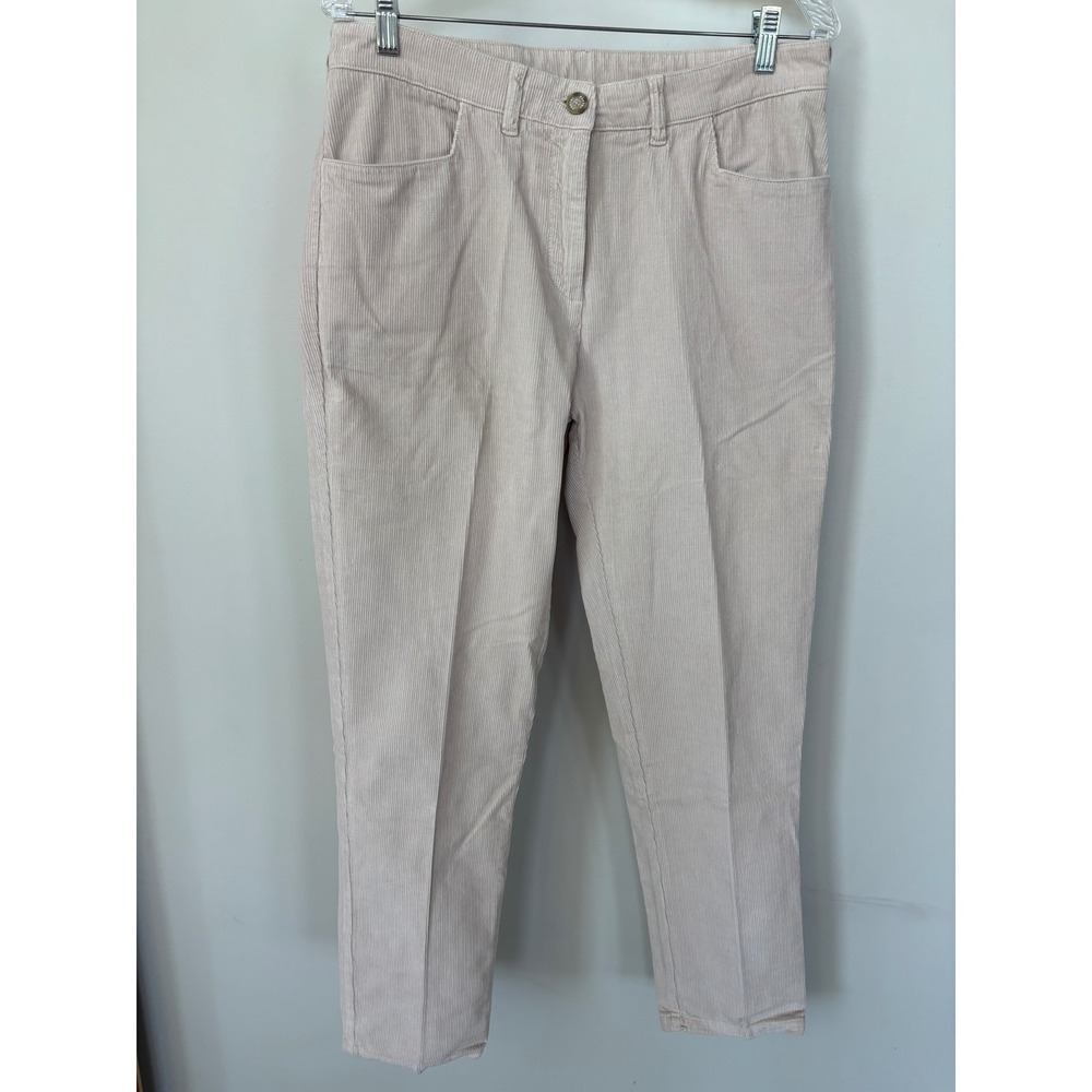 Poetry Parchment Corduroy Pants Womens 10 Straight Leg Cotton Trousers